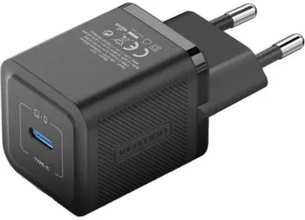 Cargador de Pared GaN Vention FEPB0-EU/ 1xUSB Tipo-C/ 20W