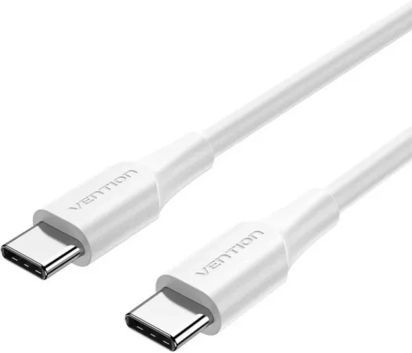 Cable USB-C a USB-C 2.0 3A 1 M Blanco Vention