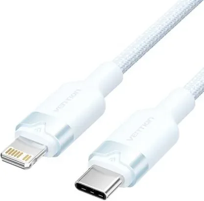 Cable USB Tipo-C Lightning Vention LALSH/ USB Tipo-C Macho - Lightning Macho/ 27W/ 480Mbps/ 2m/ Azul