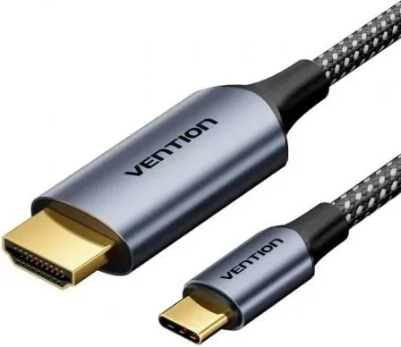 Cable Conversor HDMI 2.0 4K Vention CRHHAC/ USB Tipo-C Macho - HDMI Macho/ 1.8m/ Negro