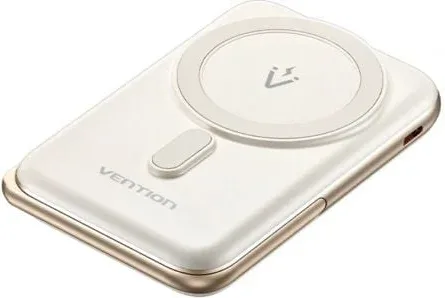 Powerbank 10000mAh Vention FHNW0/ 20W/ Wireless/ Blanca