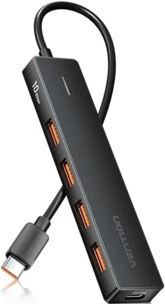 Hub USB 3.2 Vention CHJBB/ 4xUSB/ 1xUSB Tipo-C