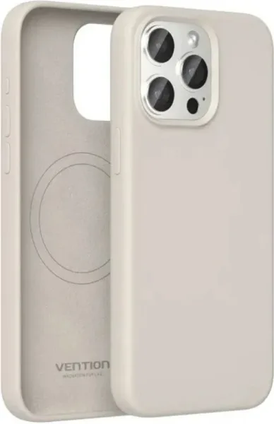 Funda Silicona Magsafe Iphone 14 Pro Max Gris Grava Vention