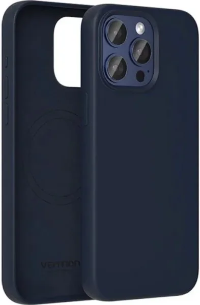 Funda Silicona Magsafe Iphone 14 Pro Azul Medianoche Vention