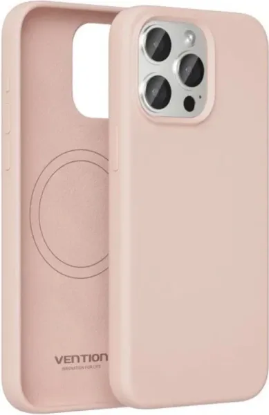 Funda Silicona Magsafe Iphone 15 Pro Max Rosa Vention