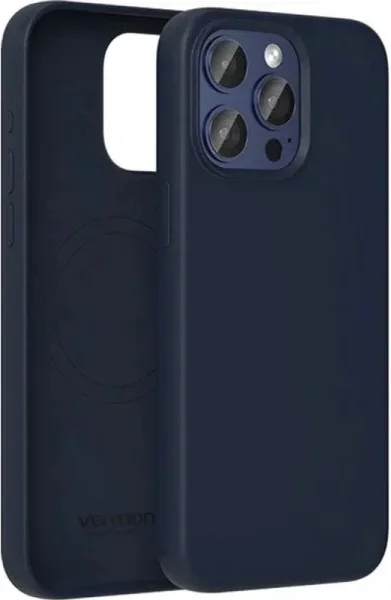 Funda Silicona Magsafe Iphone 15 Pro Azul Medianoche Vention