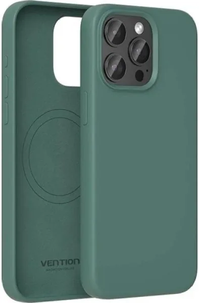 Funda Silicona Magsafe Iphone 15 Verde Ciprés Vention