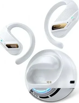Auriculares Deportivos Bluetooth Vention Open Ear OpenBeat O12 NBUW0 con estuche de carga/ Blancos