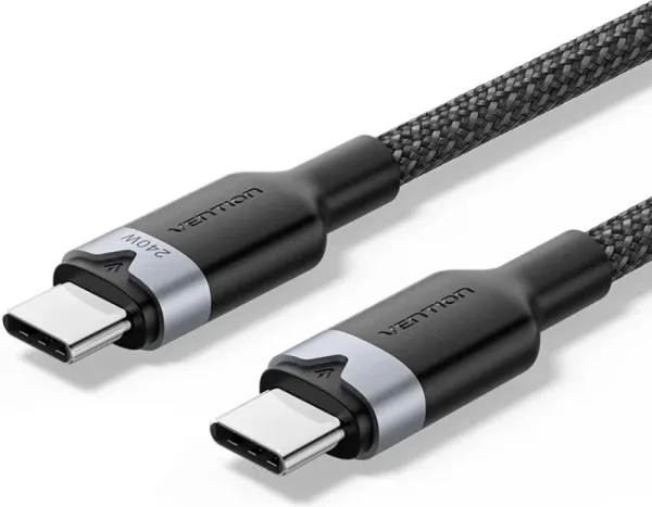 Cable USB-C a USB-C 3.2 0.5 M Negro Vention