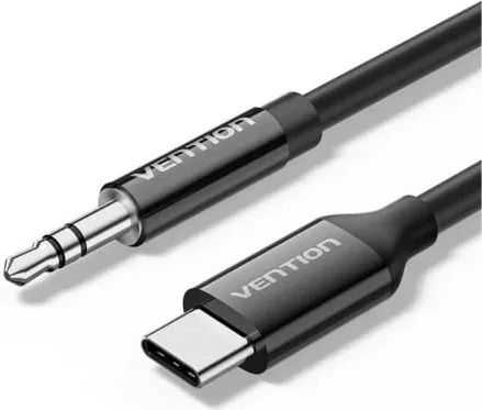 Cable Conversor Audio Vention BIFBF/ USB Tipo-C Macho - Jack 3.5 Macho/ 1m/ Gris