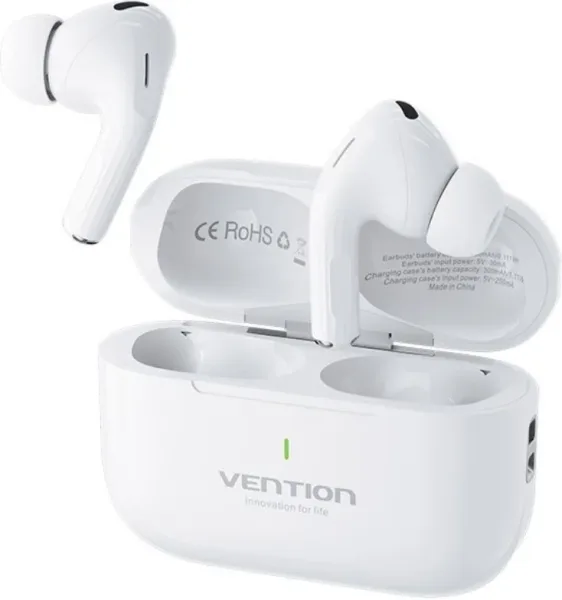 Auriculares Bluetooth Vention Echo Lite E11 con estuche de carga/ Autonomía 6h/ Blancos