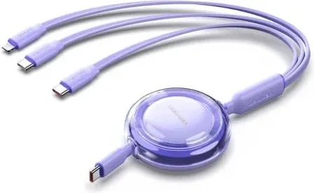 CABLE USB-C A 3xUSB-C 100W 1.1 M MORADO VENTION