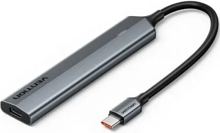 Hub USB Tipo-C 3.2 Vention CKYHB/ 4xUSB Tipo-C/ 1xUSB Tipo-C PD
