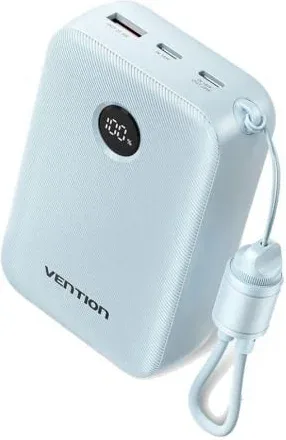 Powerbank 20000mAh Vention FKBL0-C/ 22.5W/ Azul/ Incluye Cable USB Tipo-C