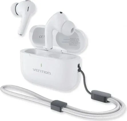 Auriculares Bluetooth Vention Echo Lite E11 Plus con estuche de carga/ Autonomía 6h/ Blancos