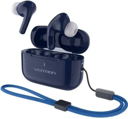 Auriculares Bluetooth Vention Echo Lite E11 Plus con estuche de carga/ Autonomía 6h/ Azules