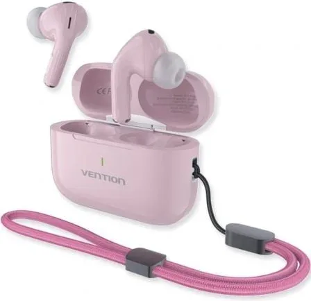 Auriculares Bluetooth Vention Echo Lite E11 Plus con estuche de carga/ Autonomía 6h/ Rosas