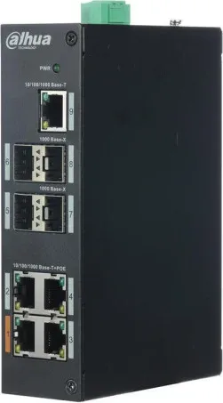 (DH-PFS3409-4GT-V2) DAHUA SWITCH INDUSTRIAL L2 4 PUERTOS +1 UPLINK GIGABIT + 4 SFP