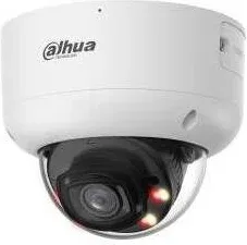 Dh-Ipc-Hdbw5659R1P-Ase-Pv-0280B-Pro: Dahua Camara IP Domo Antivandalico Wizmind Xinghan 6Mp, Lente Fija 2.8Mm, Ir 60M, Luz Calida 50M, Wdr, Audio/Alarma, Acupick, Smd, Disuasion Activa, PoE+, Ip67, Ik10
