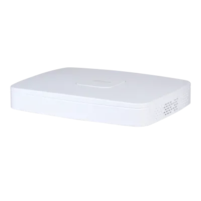 (DHI-NVR2108-8P-4KS3) DAHUA GRABADOR IP 8 CANALES POE 1HDD 4K CON INTELIGENCIA ARTIFICAL SMART 1U LITE BLANCO