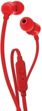 Auriculares Intrauditivos JBL T110/ con Micrófono/ Jack 3.5/ Rojos