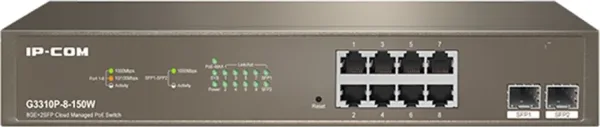 Switch 10 puertos IP - com 8 puertos gigabit ethernet 2 puertos sfp