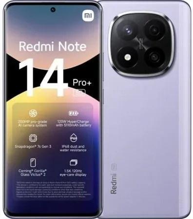 Smartphone Xiaomi Redmi Note 14 Pro+ 8GB/ 256GB/ 6.67"/ 5G/ Púrpura