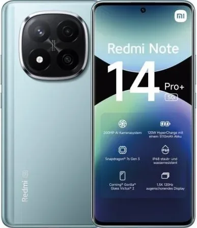 Smartphone Xiaomi Redmi Note 14 Pro+ 8GB/ 256GB/ 6.67"/ 5G/ Azul