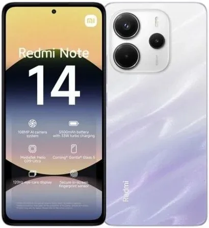 Smartphone Xiaomi Redmi Note 14 8GB/ 256GB/ 6.67"/ Púrpura