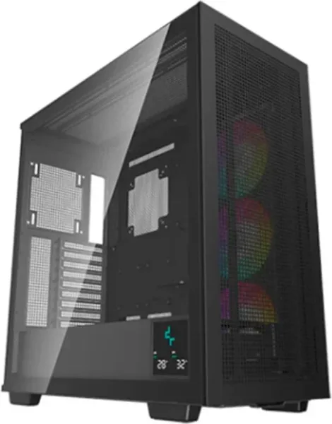 Caja ordenador gaming deepcool e - atx morpheus ARGB cristal templado negro