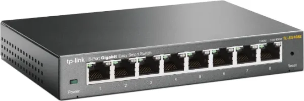 Switch 8 puertos 10 - 100 - 1000 tp - link gris