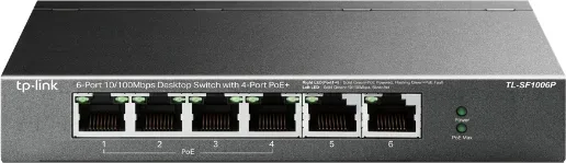 Switch TP-Link TL-SF1006P 6 Puertos/ RJ-45 10/100 PoE