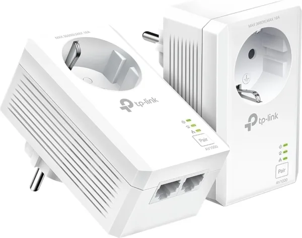 Tp-Link Kit Inicial Av1000 2-Puertos Gigabit con Enchufe Incorporado