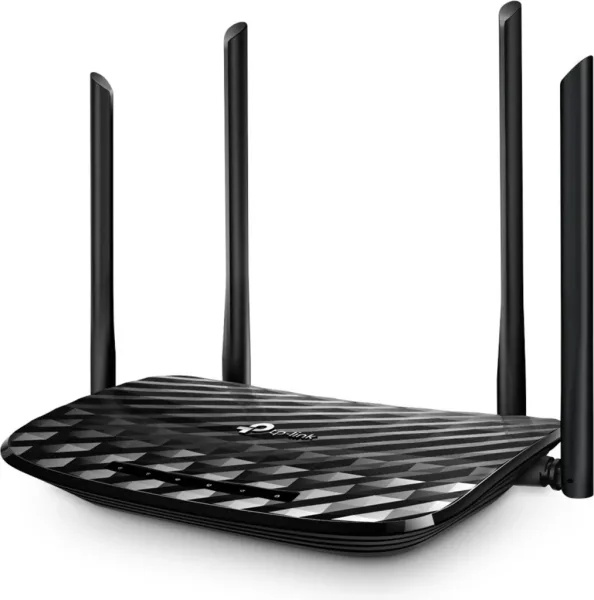 Router WiFi archer c6 ac1200 dual band 300mb en 2 -4ghz y 867mb 5ghz 5p giga 4 antenas fijas tp link