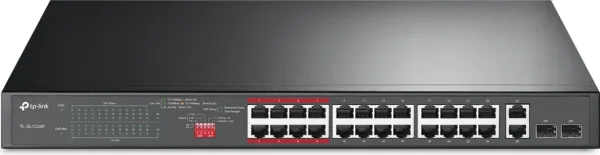 Switch 26 puertos tp - link tl - sl1226p 24 puertos 10 - 100 2 puertos PoE+