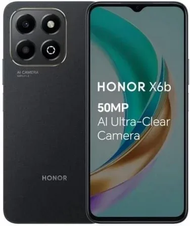 Smartphone Honor X6B 4GB/ 128GB/ 6.56"/ Negro Medianoche