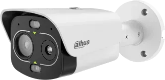 Dhi-Tpc-Bf1241-Lb3F4-Dw-S8-V1: Dahua Camara Termica IP Bullet Dual Eureka, Termica 256X192 3.5Mm F1.0, Visible 4Mp 4Mm F1.6, Ir 30M, Audio/Alarma, microSD Hasta 256GB, PoE/12Vdc, Ip67