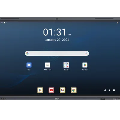 (Dhi-Lph65-Mc480-U-S) Dahua Display Monitor Interactivo 65" con Google Edla, 4K, Built In 8 Core CPU, 4 Core GPU, 8GB RAM, 128 GB Storage, Android 13, NFC, Camara Incluida 48Mp con Microfono, Puerto Tipo C, Altavoces, 400 Cd/M3, WiFi