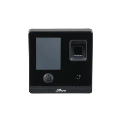 (Dhi-Asi1212F) Dahua Lector de Control de Acceso Integrado Contraseña+Tarjeta+Huella,  Pantalla LCD 2.8" y Botón de Llamada
