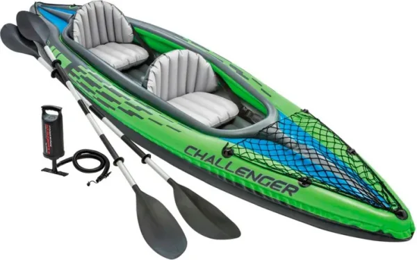 Intex 68306 -  kayak hinchable k2 2 personas con 2 remos y bomba