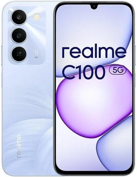 Telefono movil smartphone realme c100 5g -  4g -  256gb -  6.8 pulgadas -  purpura