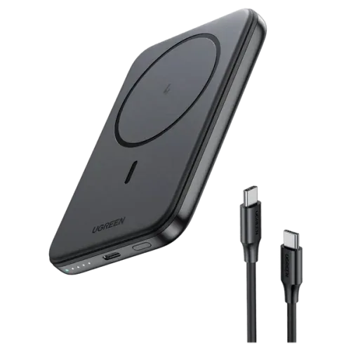 Ugreen 25207 batería externa 5000 mAh Cargador inalámbrico Negro