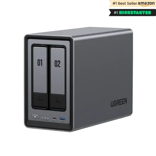 Ugreen NASync DXP2800 NAS System 2-Bay Compacto Intel® N N100 8 GB DDR5 0 TB UGOS Pro Negro