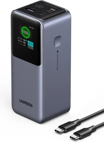Ugreen 20000mAh 130W Fast Charging Powerbank Litio Gris