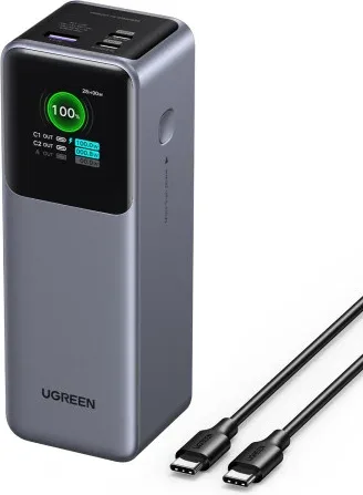 Ugreen 25000mAh 200W Fast Charging Powerbank Gris