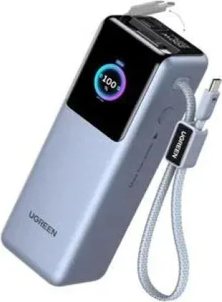 Ugreen Powerbank Nexode Pro  25000Mah 200W Build-In Cable And 1*100W Build-In Retractable Cable