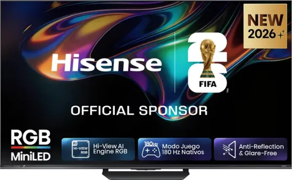 TELEVISOR 85'' RGB MINILED UHD 4K QUANTUM DOT 180Hz 85UR8S SMART TV HISENSE