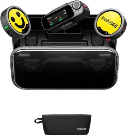 Micrófono Inalámbrico con Clip Insta360 Mic Pro (2 TX + 1 RX)/ USB Tipo-C/ Incluye Receptor/ 2 unidades