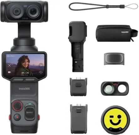 Cámara Digital Deportiva Insta360 Luna Ultra Pack Creador/ 8K/ Ángulo de visión 360º/ Negra