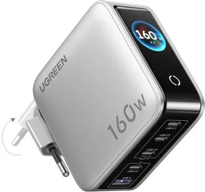 Ugreen 100W Quad-Port Gan Fast Charger Kit + USB-C*3 / USB-A*1 + European Standard